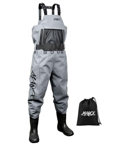 MAOCX M10/W12 Waterproof Nylon PVC Fishing Chest Waders with Bootfoot