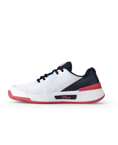 Wilson Women's Intrigue Pro Tennis Shoes 8.5 White/Navy Blazer - Hard Court Performance