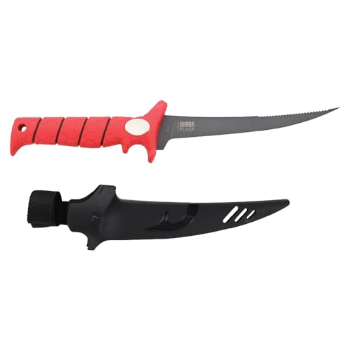 BUBBA 7-Inch Tapered Flex Fillet Knife with Non-Slip Grip | Corrosion-Resistant Stainless Steel for Fishing & Outdoors