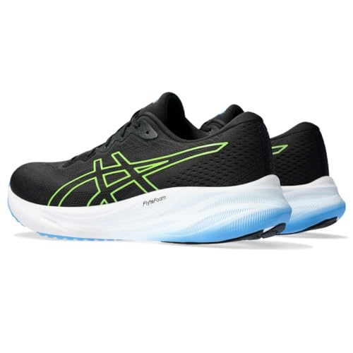 ASICS Men's Gel-Pulse 15 Running Shoes Black/Electric Lime - Lightweight & Supportive