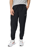 Nike Men's Dri-FIT Tapered Running Pants Medium Black Reflective Silver