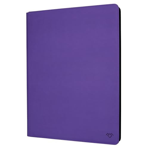 Purple 36-Pocket Ringless Trading Card Binder for 2304 Cards – Large Capacity, Side-Loading Pages, Zipper Closure
