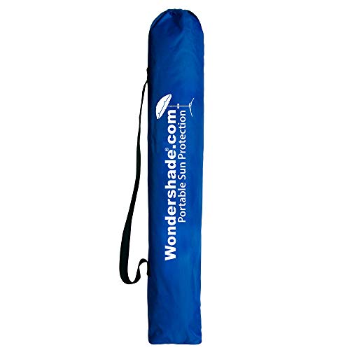 Wondershade Royal Blue Portable Sun Shade Umbrella with Tripod Base & Accessories