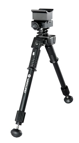 Vanguard Equalizer 1QS Prone Pivot Pod, 7-10", Quick Attach Picatinny Rail System, Black
