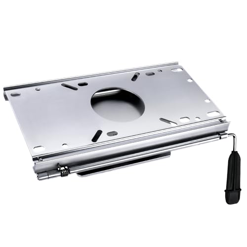 MANUMARINE Aluminum Boat Seat Slider 5x5 Inch Universal Fit for Marine Helm & Deck Seats