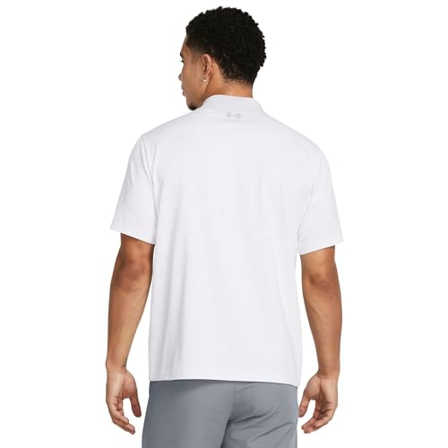 Under Armour Golf Matchplay Printed Golf Polo XX-Large White Halo Gray