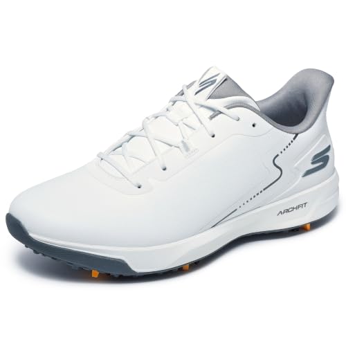 Skechers Men's Elite Vortex Rival Golf Shoes White 13 Waterproof Support