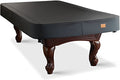 Heavy Duty Leatherette Pool Table Cover 9FT Waterproof & Tearproof - Black Charcoal
