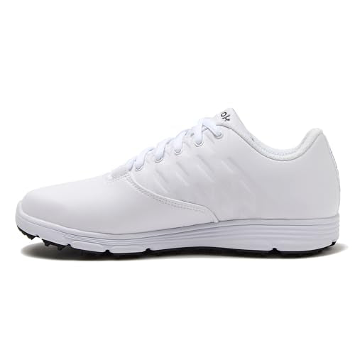 Reebok Mens Spikeless Golf Shoes - 12 X-Wide White/Black/White