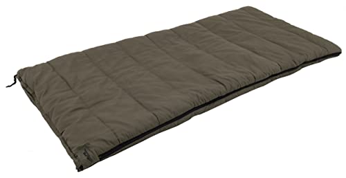 ALPS OutdoorZ Redwood Green -10°F Flannel-Lined Over-Sized Sleeping Bag for Cold Weather Camping