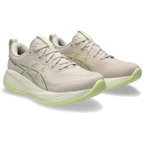 ASICS Women's Gel-Cumulus 27 Running Shoes - Wide Mineral Beige Huddle Yellow