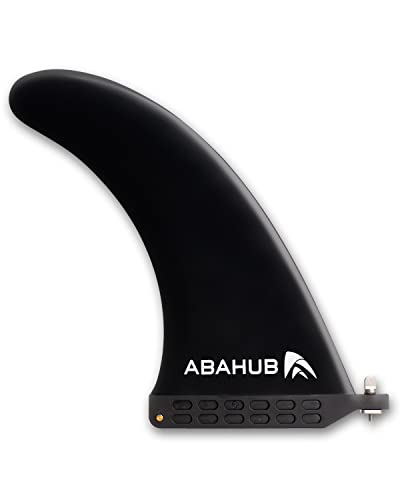 Abahub 9'' Paddleboard Fin with Screw - Black Center Fin for SUP & Surf