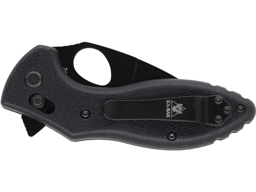 KA-BAR TDI Flipper Folder Knife Black 7.25-inch AUS-8A Steel Pocket Knife