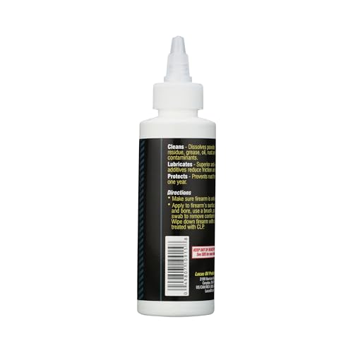 Lucas Oil 10915 Extreme Duty CLP Gun Oil, 4 Ounce, 1 Pack