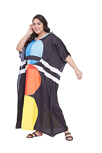 Plus Size Beach Caftan Dress for Women - Summer Maxi Cover Up
