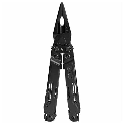 SOG PowerAccess Deluxe Heavy Duty Multi-Tool Black - 21 Tools, Stainless Steel, Nylon Sheath