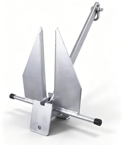Young Marine 8 LB Galvanized Fluke Anchoring Kit for Boats 12-22FT
