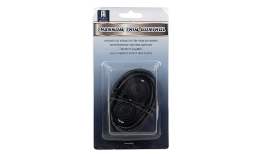 Marine Transom Trim Switch Push Button Control Black Waterproof