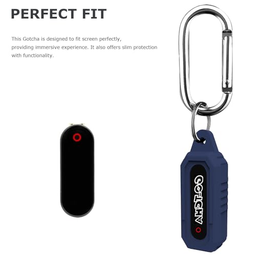Silicone Case for Go-Tcha with Keychain Carabiner - Blue