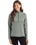 Women's Eco Fleece Half Zip Pullover - Small Hunter Heather