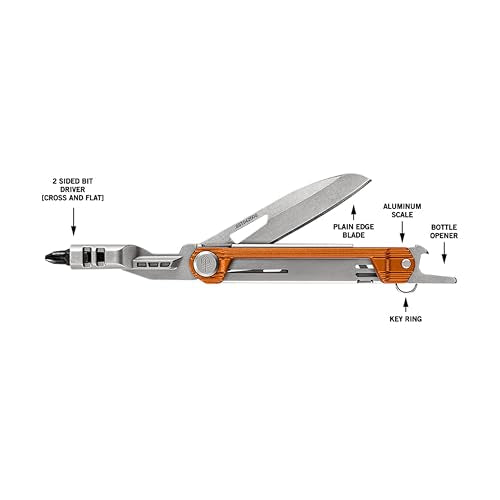 Gerber Armbar Slim Drive 4-in-1 EDC Multitool Pocket Knife Burnt Orange