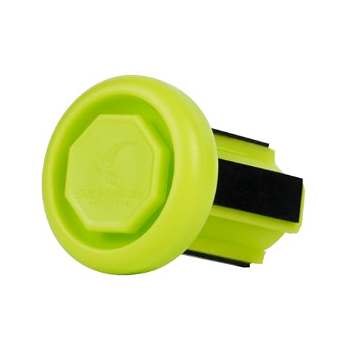 Green Lacrosse End Cap for 1-Inch Shaft - Lightweight & Durable, 2 Pack