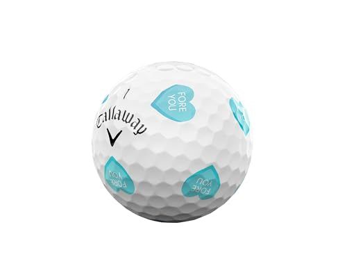 Callaway Chrome Soft 2026 Golf Balls - Truvis Hearts, One Dozen, Tour Performance