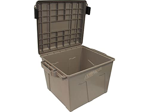 MTM Ammo Storage Crate - Heavy Duty Waterproof Utility Box, 90 lbs Capacity