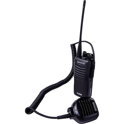 Kenwood KMC-45D Military-Grade Speaker Microphone with Earpiece Jack, Black