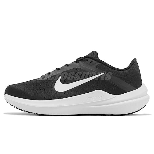 Nike Men's Winflo 10 Road Running Shoes - Black/White, Size 11