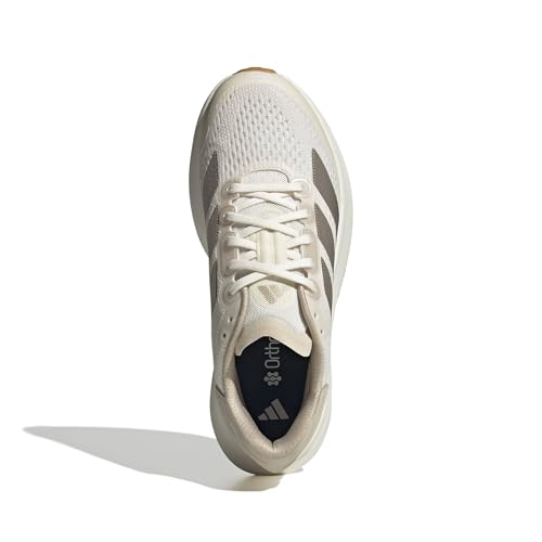 adidas Women’s Duramo Speed 2 Running Sneakers Chalk White/Cyber Metallic/Crystal Linen - Lightweight Breathable Athletic Shoes