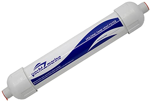 YachtZmarine 5/8" Marine Holding Tank Vent Filter with Installation Kit