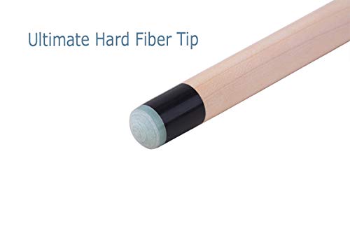 Heavy 3-Piece Jump Break Cue 28oz with Black Finish - Billiard Cue for Pool & Snooker