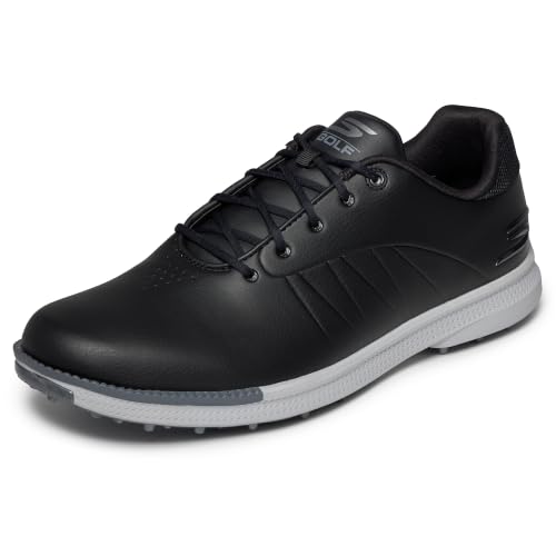 Skechers Men's Waterproof Golf Shoes - Tempo GF, Size 11, Black/Grey