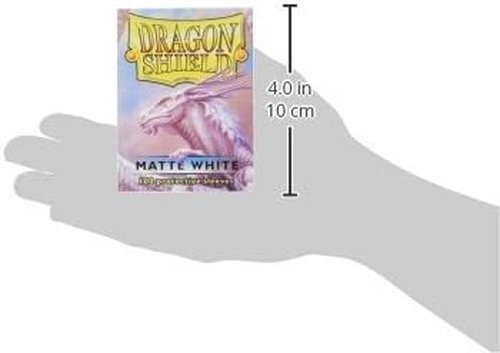 Dragon Shield | Matte Card Sleeves - 100 CT Standard Size | Smooth & Durable for TCG - White
