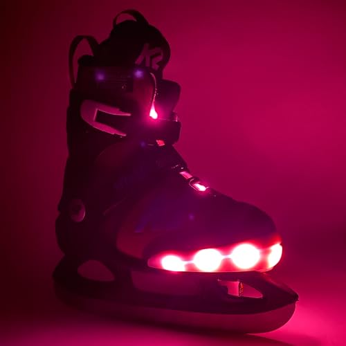 Adjustable Ice Skates for Girls - K2 Marlee Beam, Size 4-8, Red/Blue