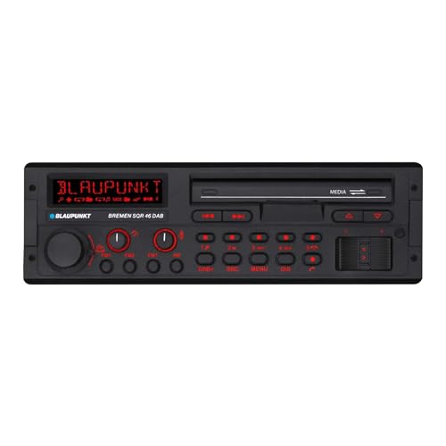 Retro Car Stereo Bluetooth USB SD AUX - Black, Single Variation