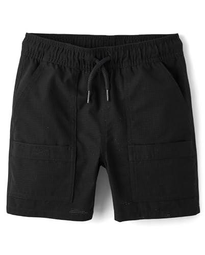 Kids' Quick Dry Air Tech Jogger Shorts - Black, 6 / Boys' Activewear