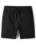 Kids' Quick Dry Air Tech Jogger Shorts - Black, 6 / Boys' Activewear