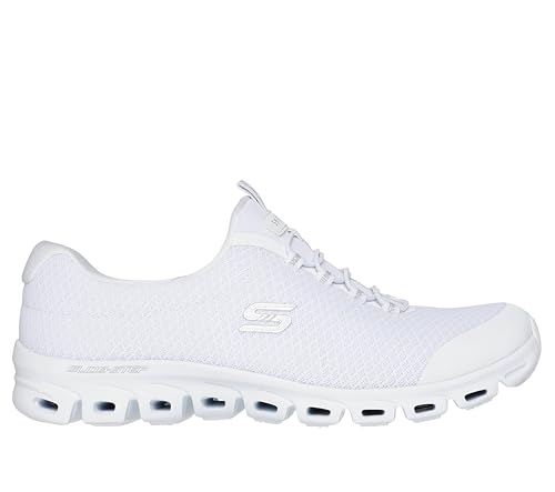 Skechers Women's Resilience Sneakers - White Silver 6.5