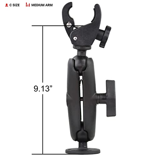 RAM Mounts Trolling Motor Stabilizer with Tough-Claw Rail Mount | Marine-Grade Aluminum