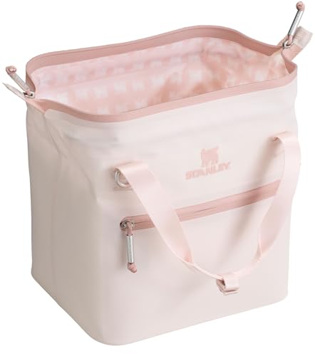 Rose Quartz Stanley All Day Julienne Soft Cooler Bag & Lunch Box - Insulated Portable Cooler with Zipper & Detachable Strap