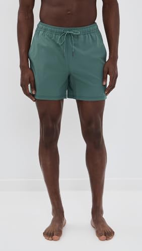 Fair Harbor Men's Seapine Bungalow Trunk - Large Relaxed-Fit Swim Shorts with Liner, 5-Inch Inseam, Anti-Chafe, Water-Resistant