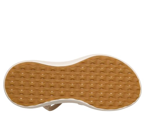 Skechers Women's Arch Fit Slip-In Golf Sandal 8 Natural - Lightweight Sport Sandal