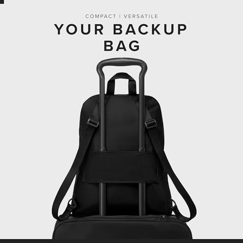 Foldable Travel Backpack - Lightweight, Black/Gold Hardware, One Size