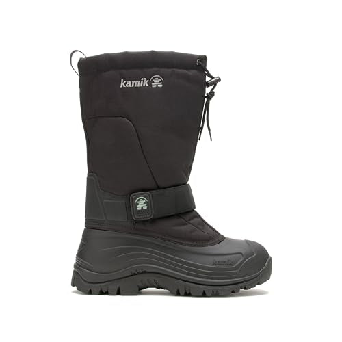 Kamik Greenbay 4 Men's Waterproof Winter Snow Boots - Black, Size 9