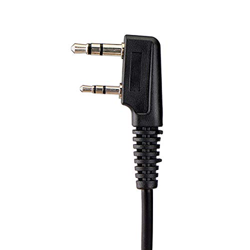 Retevis Walkie Talkie Earpiece with Mic, Comfortable Acoustic Tube, for RT22 RT68 RT21 H-777 RT86A, Compatible with Kenwood, Baofeng BF-888S/BF-T26, Pxton Walkie Talkies, Surveillance Headset(2 Pack)