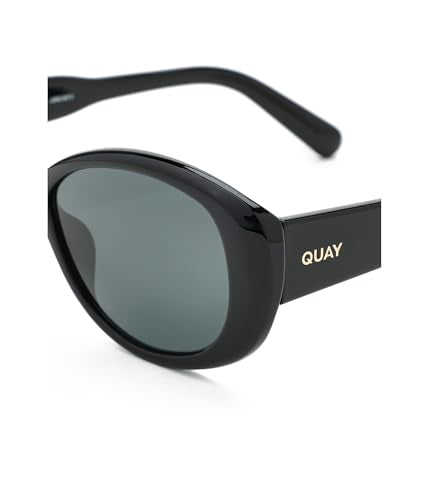 Quay Women's On Brand Oval Sunglasses - One Size Black/Black