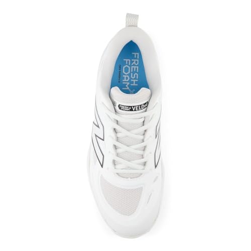New Balance Women's Fresh Foam X Velo V4 Softball Cleats 6.5 White/Black