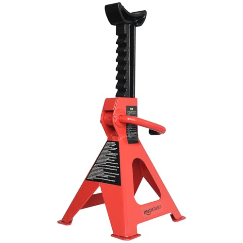 3 Ton Steel Auto Jack Stands with Adjustable Height and Safety Lock - Pair